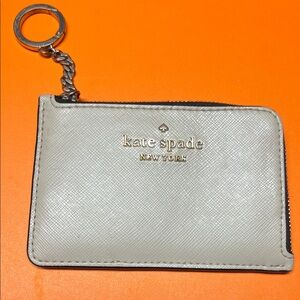 Kate Spade Cream Card Holder with Keychain